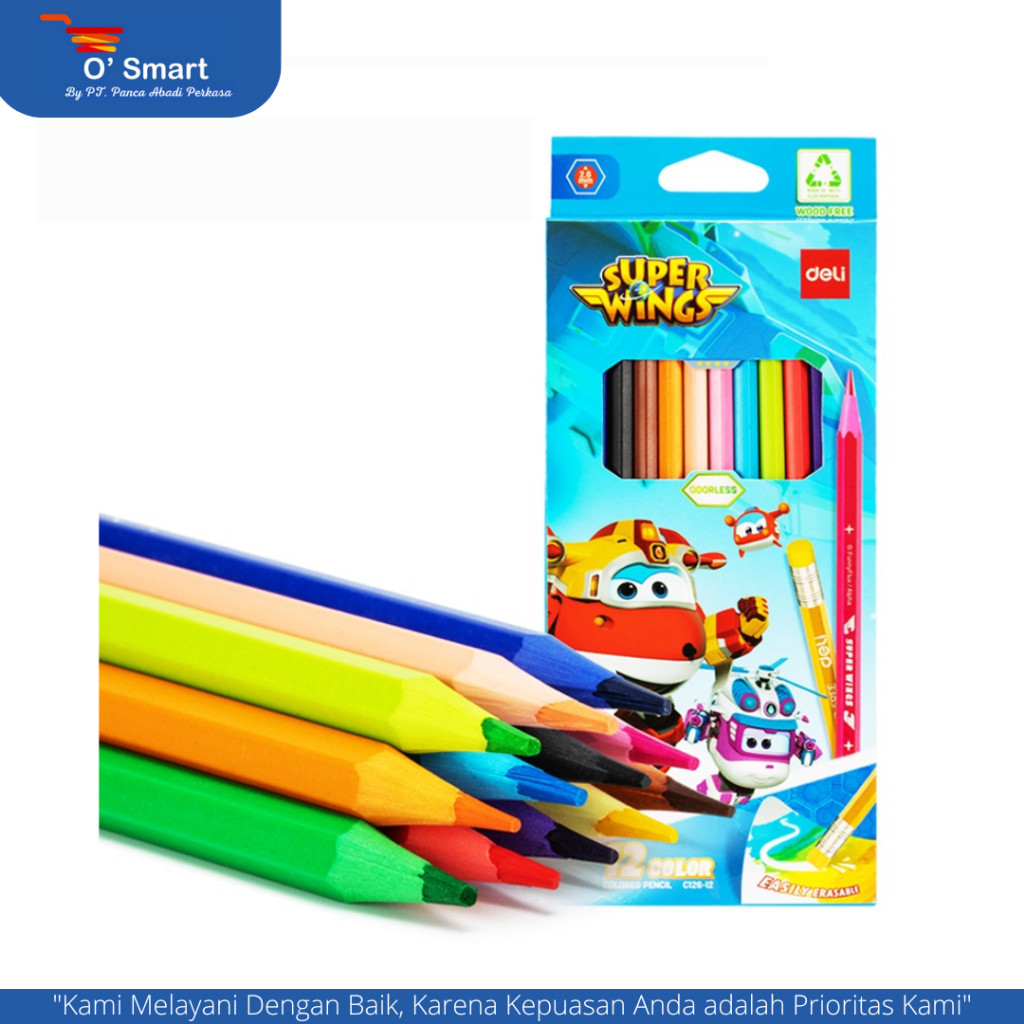 

BOBOMART X PENSIL WARNA DELI 12W EC126-12