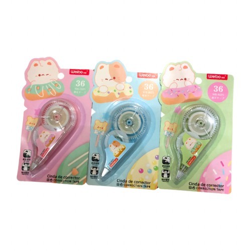 

Correction Tape Weibo WB-8685 Cat Tipe-x Kertas Impor Set Alat Tulis - SATUAN - WB-8685