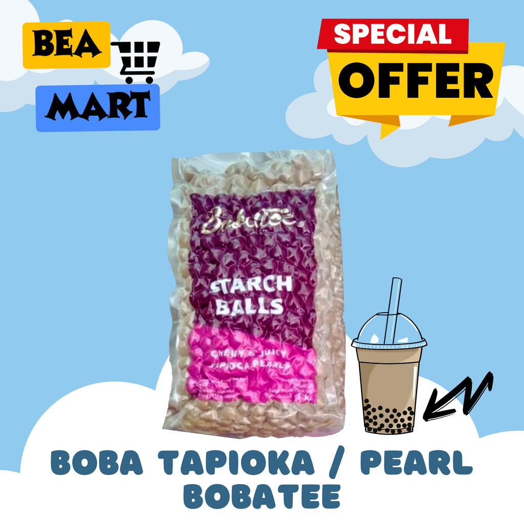 

Bobatee 1 kg | Topping MinumanBoba Bubble Tapioka Pearl 1kg | Premium