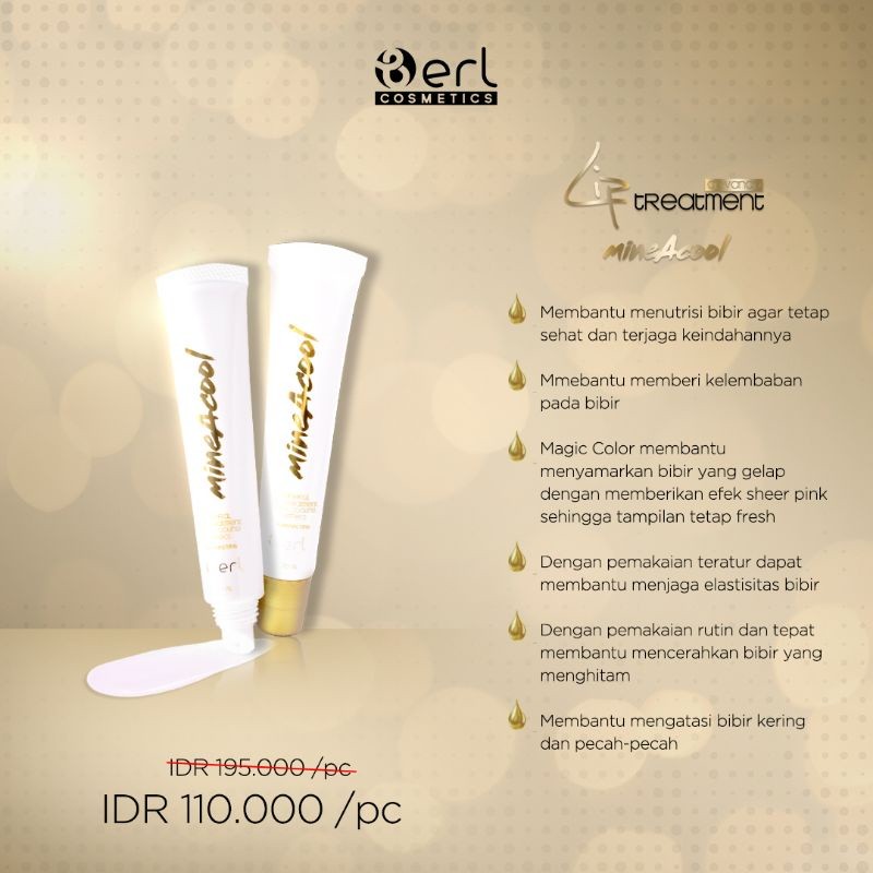 B ERL Lip Treatment pelembab bibir sehat pink merona | berlcosmetics | Kosmetik | Kesehatan