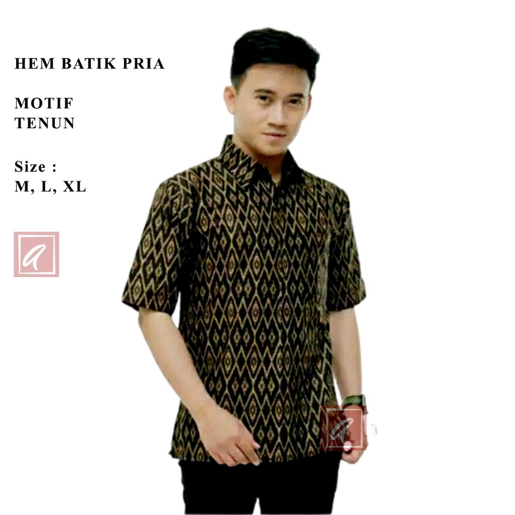 Baju Kemeja Batik Pria Lurik Lengan Panjang Motif Lurik Hem Salur Lengan Pendek Baju Adat Ja