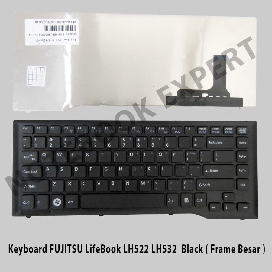 Keyboard Laptop Fujitsu Lifebook LH532, LH 532, LH522 Series