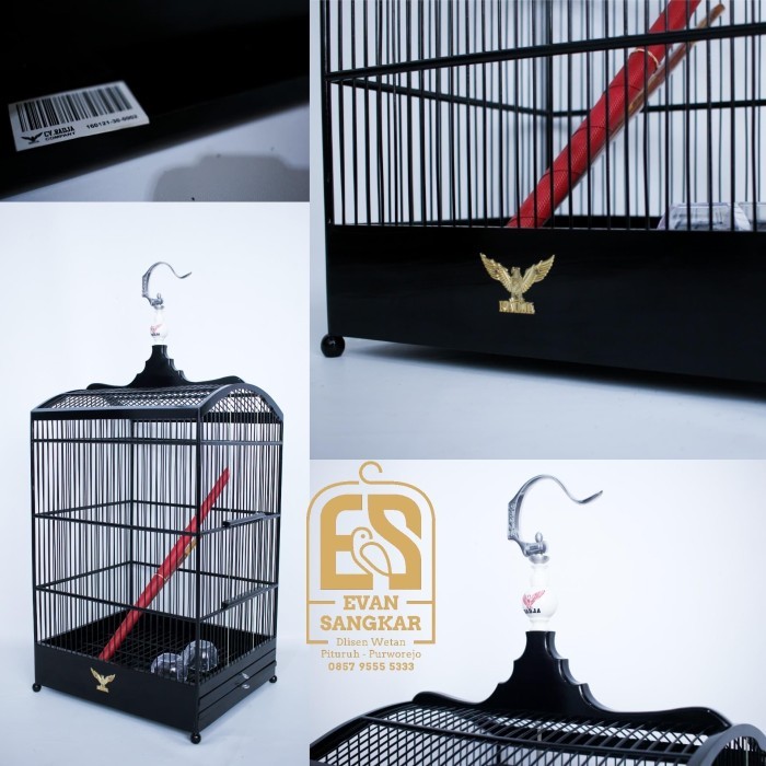 SANGKAR KANDANG KOTAK RADJA HITAM ORIGINAL NO 2