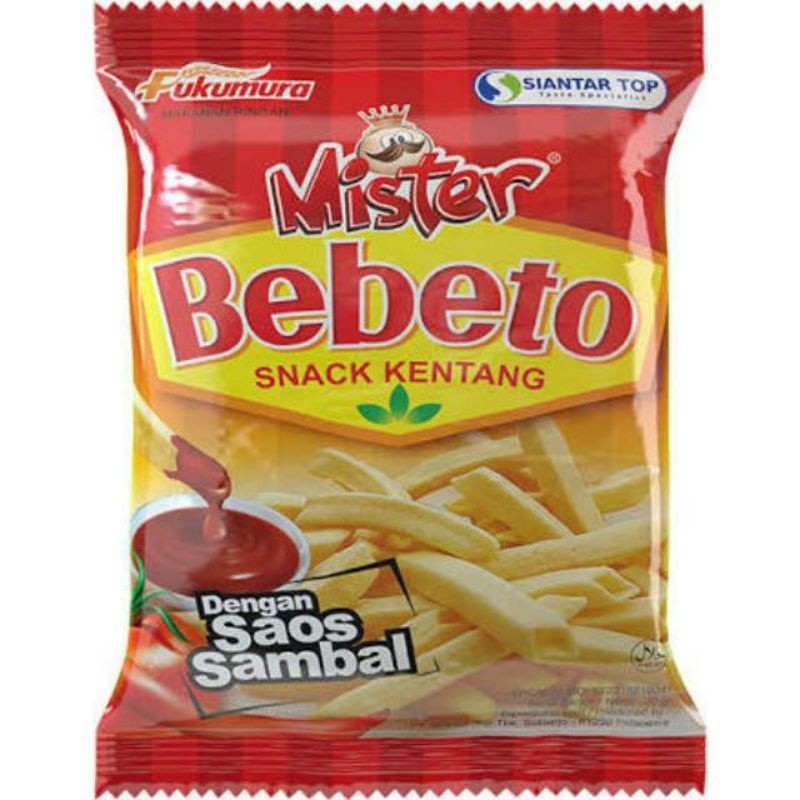 

HM ~ 1 RENCENG SIANTAR TOP Mister Bebeto 9 gr 15 Gr Makanan / Cemilan / Snack