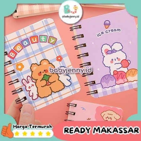 

[babyjenny.id] J129 Buku Notes Book Binder Spiral Ring Motif Kartun Mini Binder