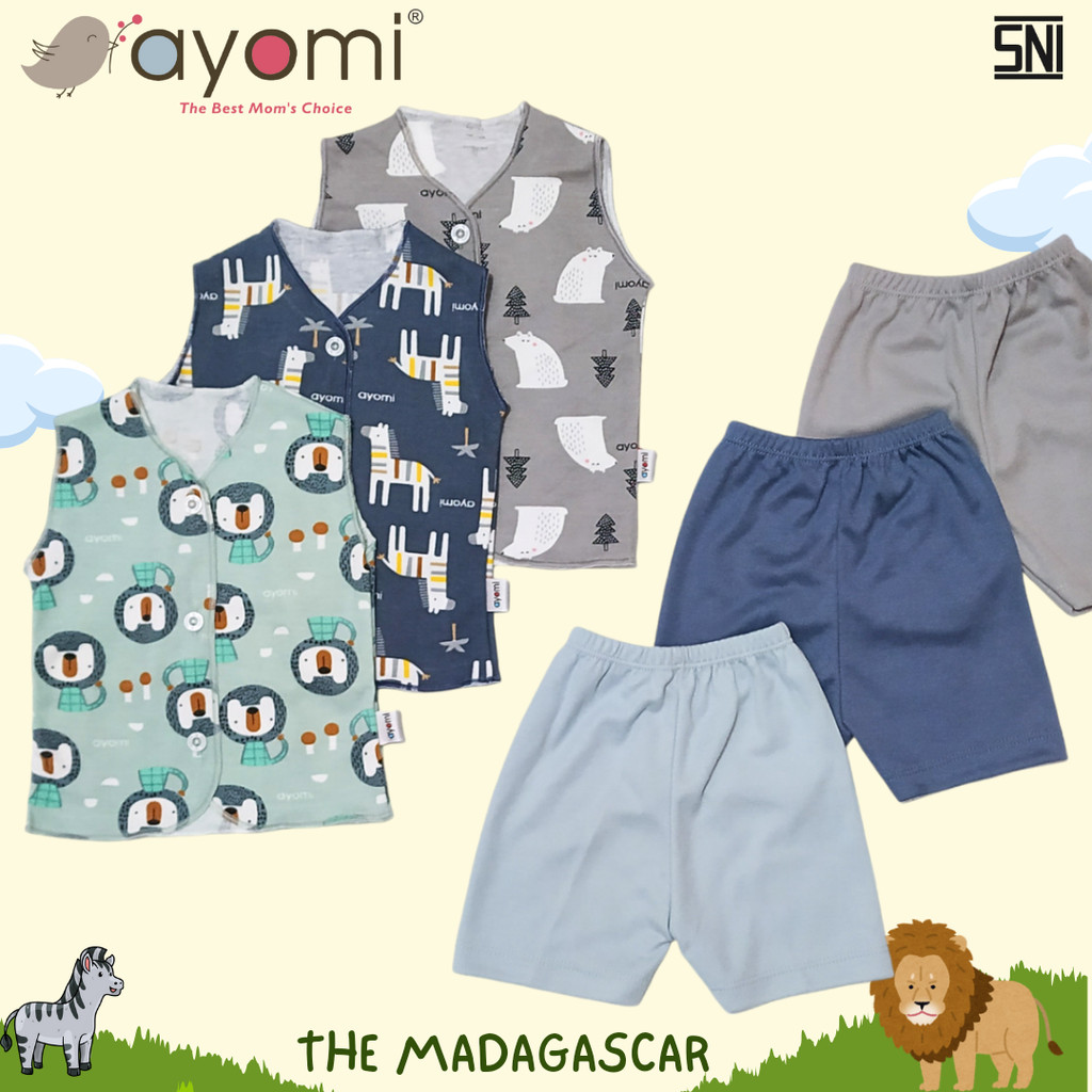 AYOMI Madagascar Setelan Newborn Anak