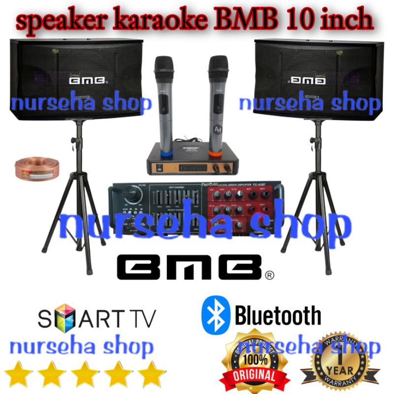 Paket Karaoke BMB 10inch Sound System Bluetooth