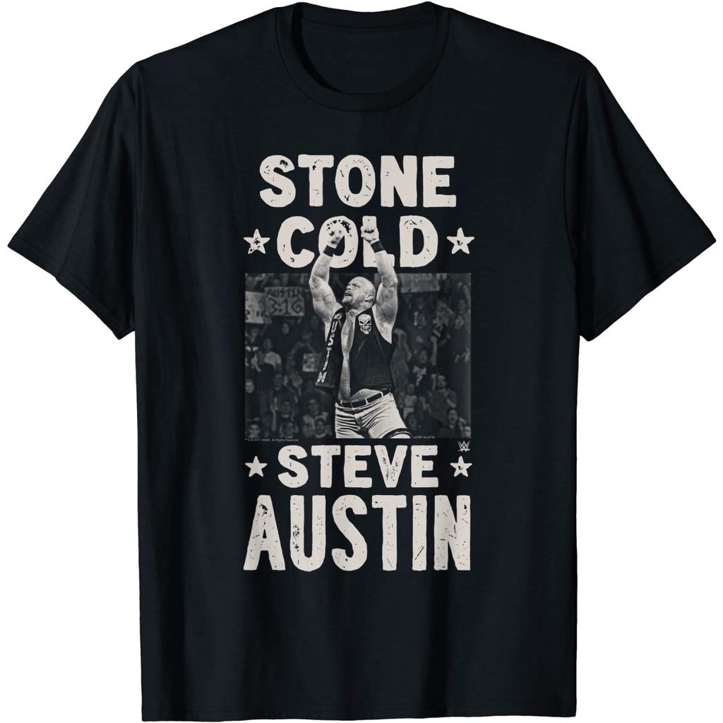 Kaos WWE Stone Cold Steve Austin 1 Color Arms Up T-Shirt