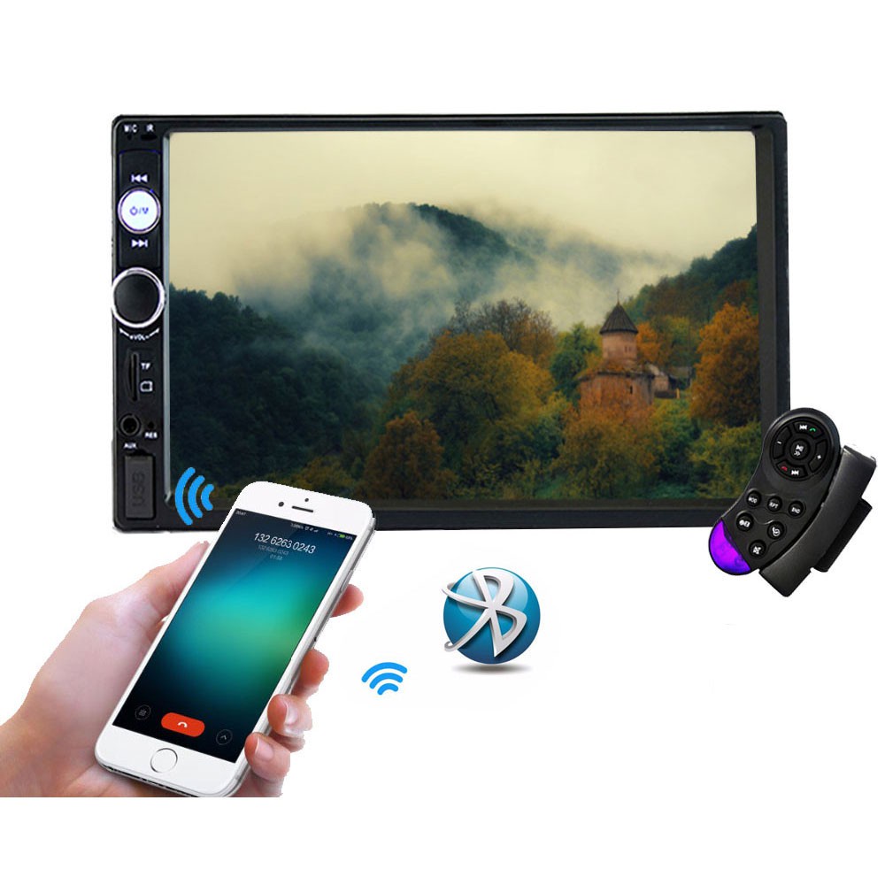 Podofo Tape Audio Mobil Media Player MP5 Bluetooth Touch Screen