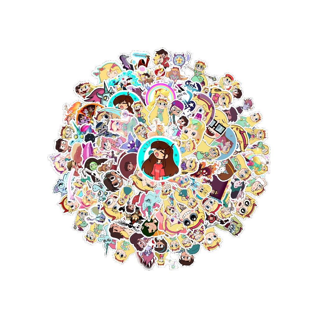 

COD✨ 50 Pcs Stiker Pack Motif Kartun Star Vs The Forces Of Evil Lucu Aesthetic Vynil Waterproof untuk Freebies Sticker Buku Journal Casing HP Laptop