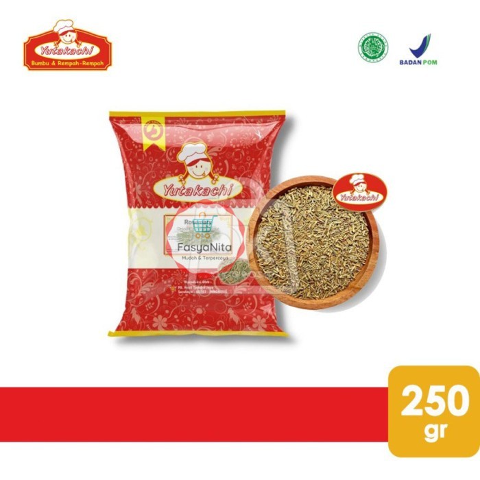 

Rosemary Flakes YUTAKACHI / Daun Rosemari Kering (250 gr) - FasyAnita Mart Denpasar