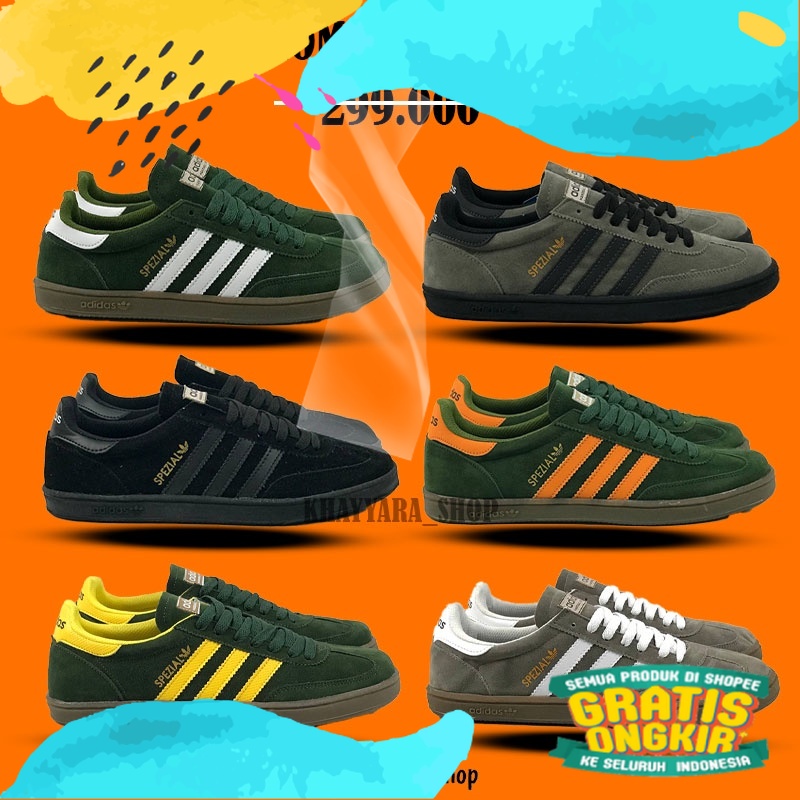 SEPATU ADIDAS SPEZIAL GREEN GRADE ORI/Orange