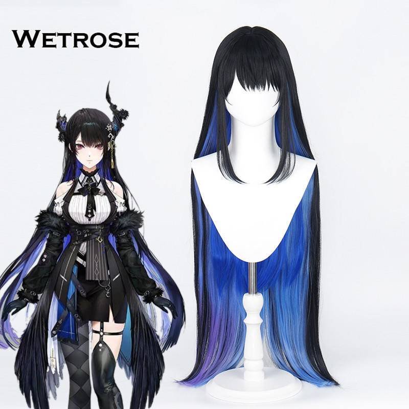 [Wetrose] Hololive En Vtuber Nerissa Ravencroft Cosplay Wig