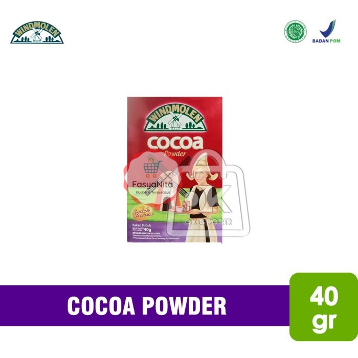 

Cocoa Powder WINDMOLEN / Bubuk Cokelat / Bubuk Kakao (40 gr) - FasyAnita Mart Denpasar