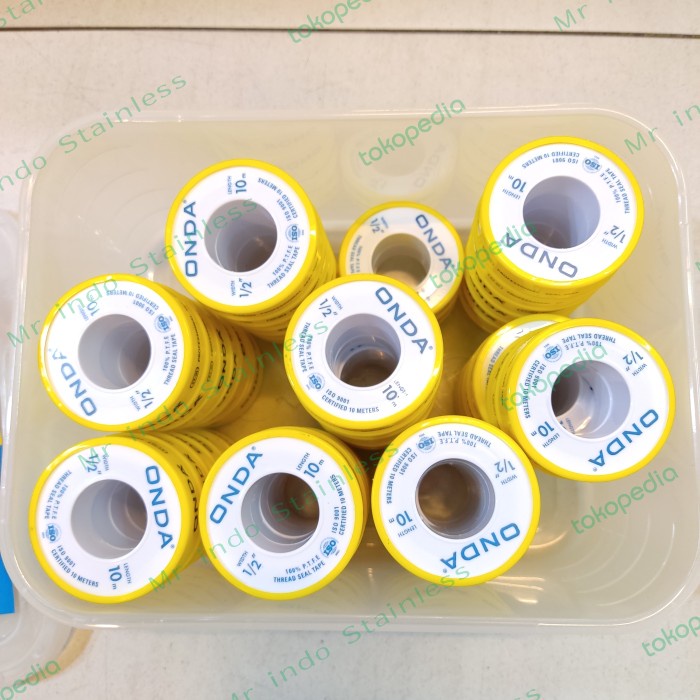 

Seal tape Onda Panjang 10 meter isi 48