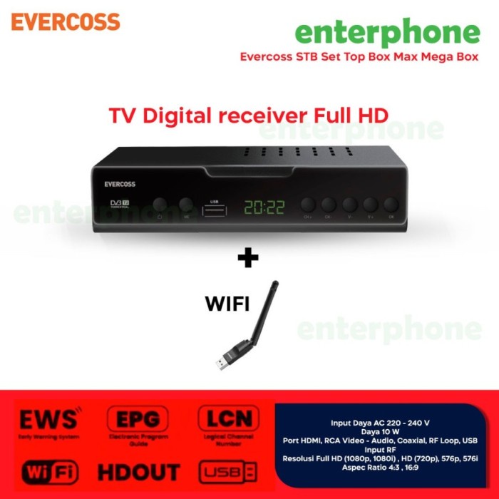 Advance Set Top Box Advance STB DVB-T2 STP-A01 - STP-A01 ONLY