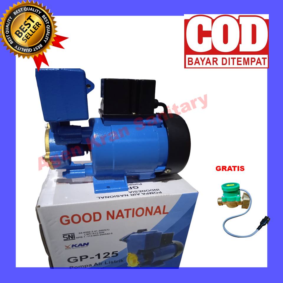 POMPA AIR,JET SHOWER,JET PUMP,POMPA AIR NASIONAL GP-125
