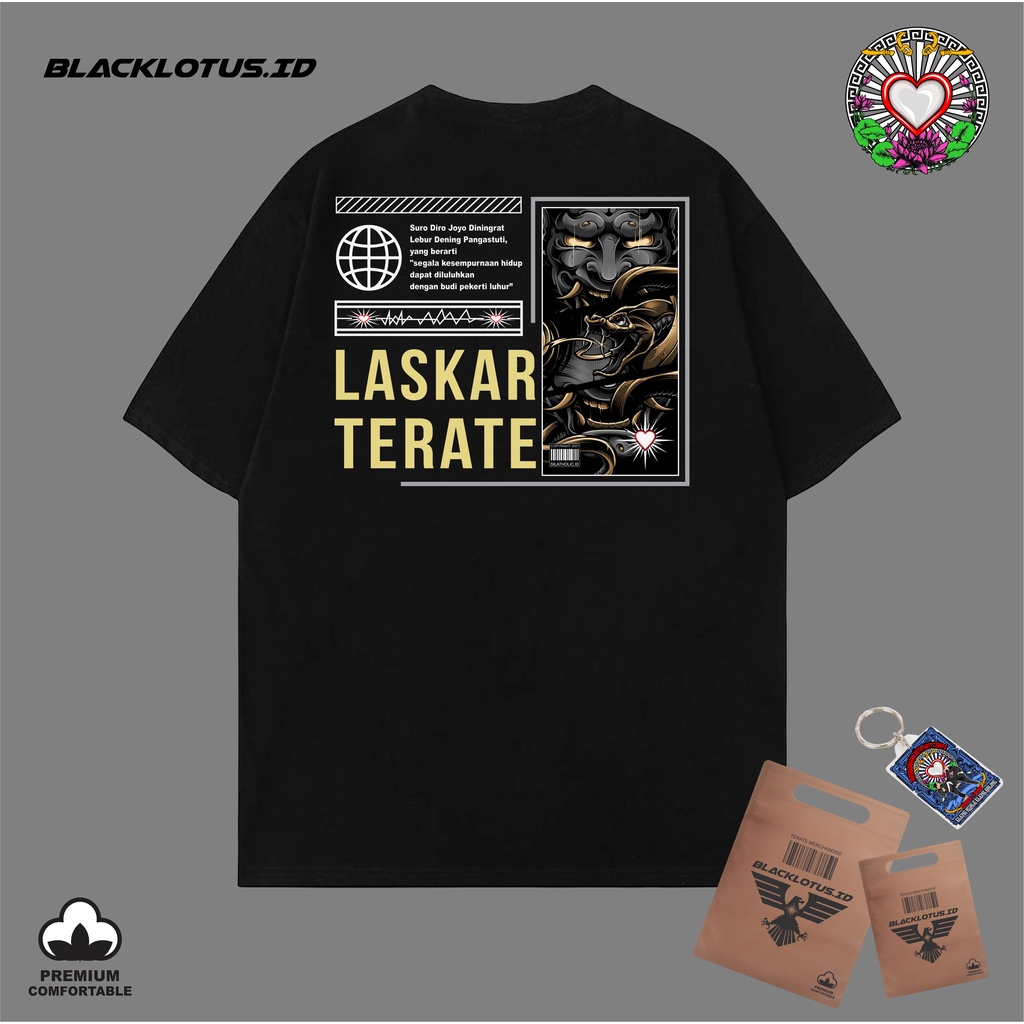 Kaos Terate LASKAR Kaos Setia Hati terate Plastisol Katun Premium Asli Kaos Raja Tega Temu Rose