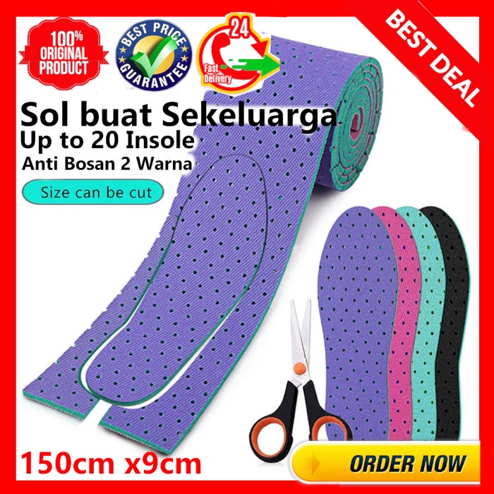 INSOLE SEPATU BUAT SEKELUARGA / SOL SEPATU EMPUK / SOL SEPATU ANAK