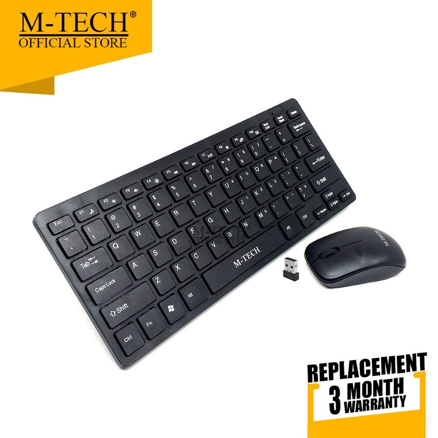 MTech Keyboard Mini Multimedia Combo Mouse Wireless STK03 / STK03 Original