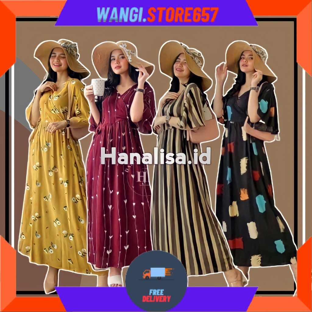 BAJU KOMBOR MAMAH MUDA OVERSIZE KEKINIAN MOTIF CANTIK / BAJU DASTER DRESS KIMONO PIYAMA KAREEN SERUT