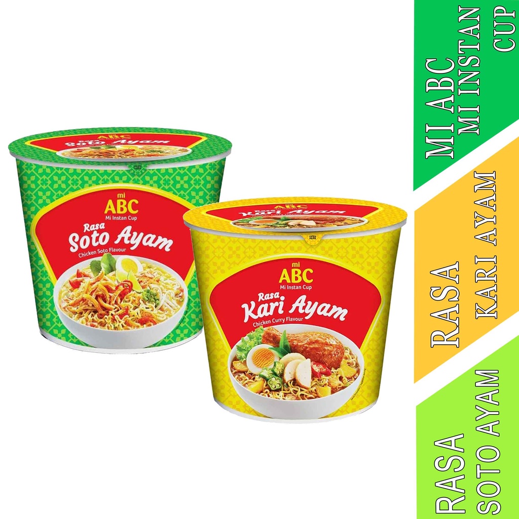 

RASA KARI AYAM- SOTO AYAM 60g- MIE ABC CUP- MI INSTAN