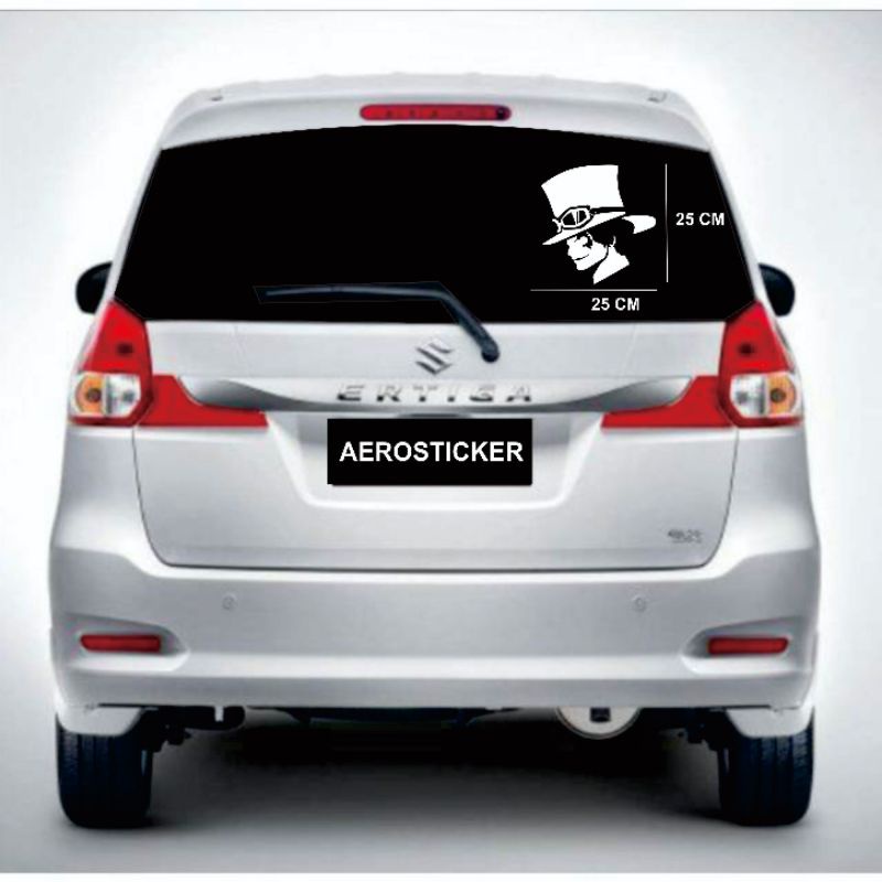 Cutting Stiker Sticker Kaca Belakang Mobil/Stiker Motor Sabo One Piece Stikermobil