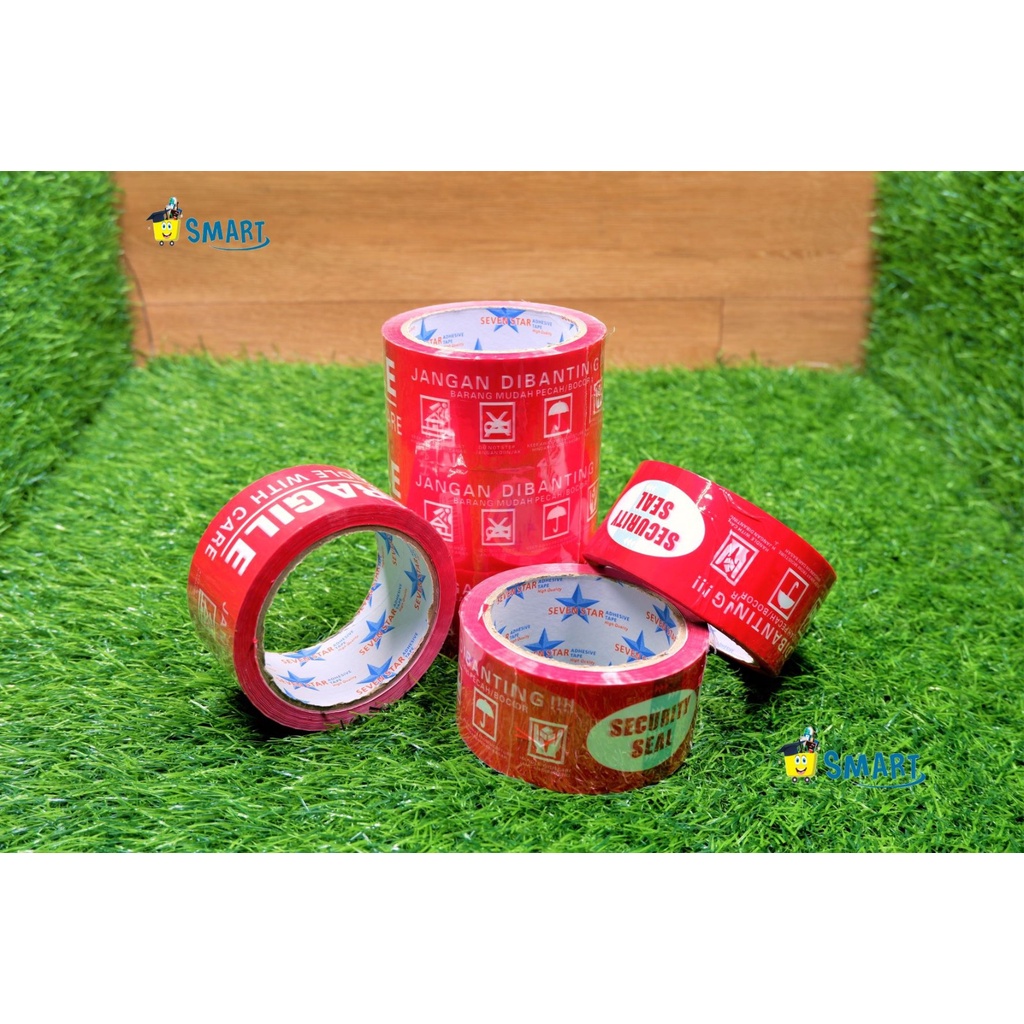 

SEVEN STAR LAKBAN FRAGILE MERAH 2INCH