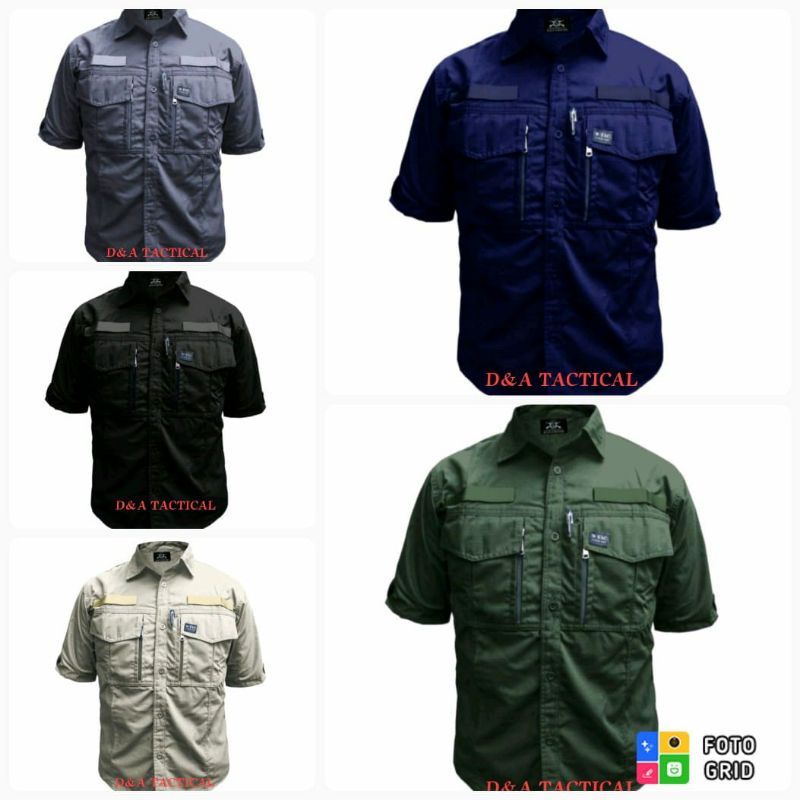 KEMEJA W-TAC TANGAN PENDEK KEMEJA PRIA/TACTICAL - W-TAC PENDEK