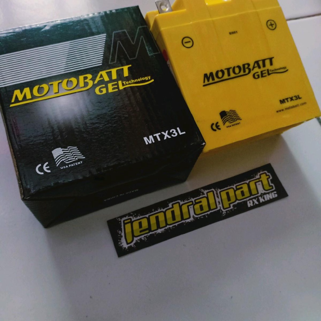 AKI ACCU MOTOBATT RX-KING AKI KERING 12VOLT 3AMPERE RXKING NINJA