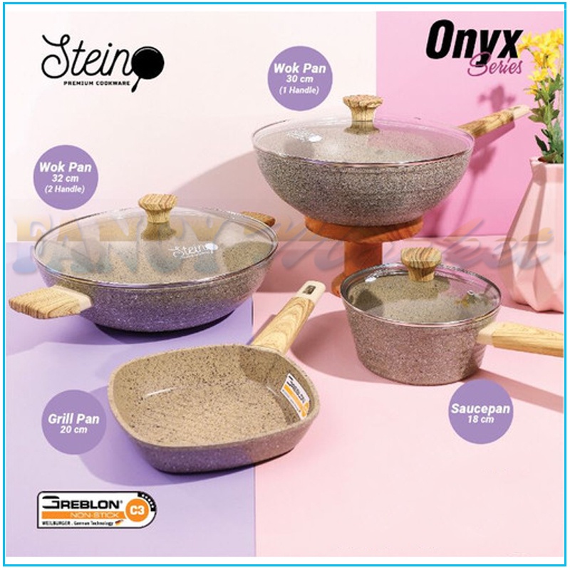 Stein Cookware Onyx Set Barang Original Anti Lengket