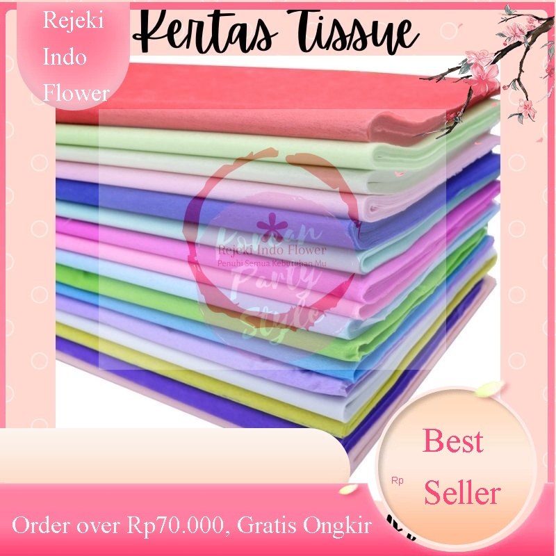 

5 LEMBAR REZEKI KERTAS TISU COTTON PAPER KERTAS TISSUE BUNGA KERTAS BUCKET