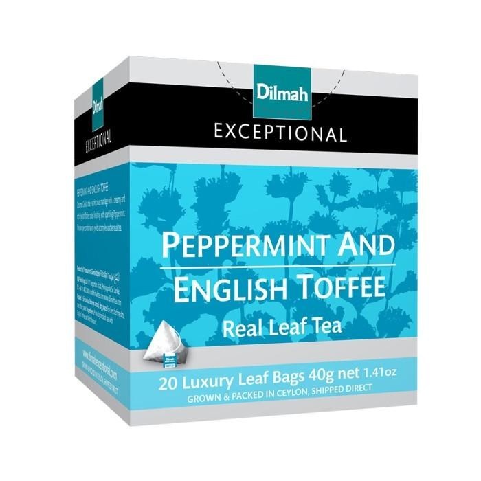 

Dilmah Exceptional Peppermint And English Toffee 20’s x 2gr 40gr