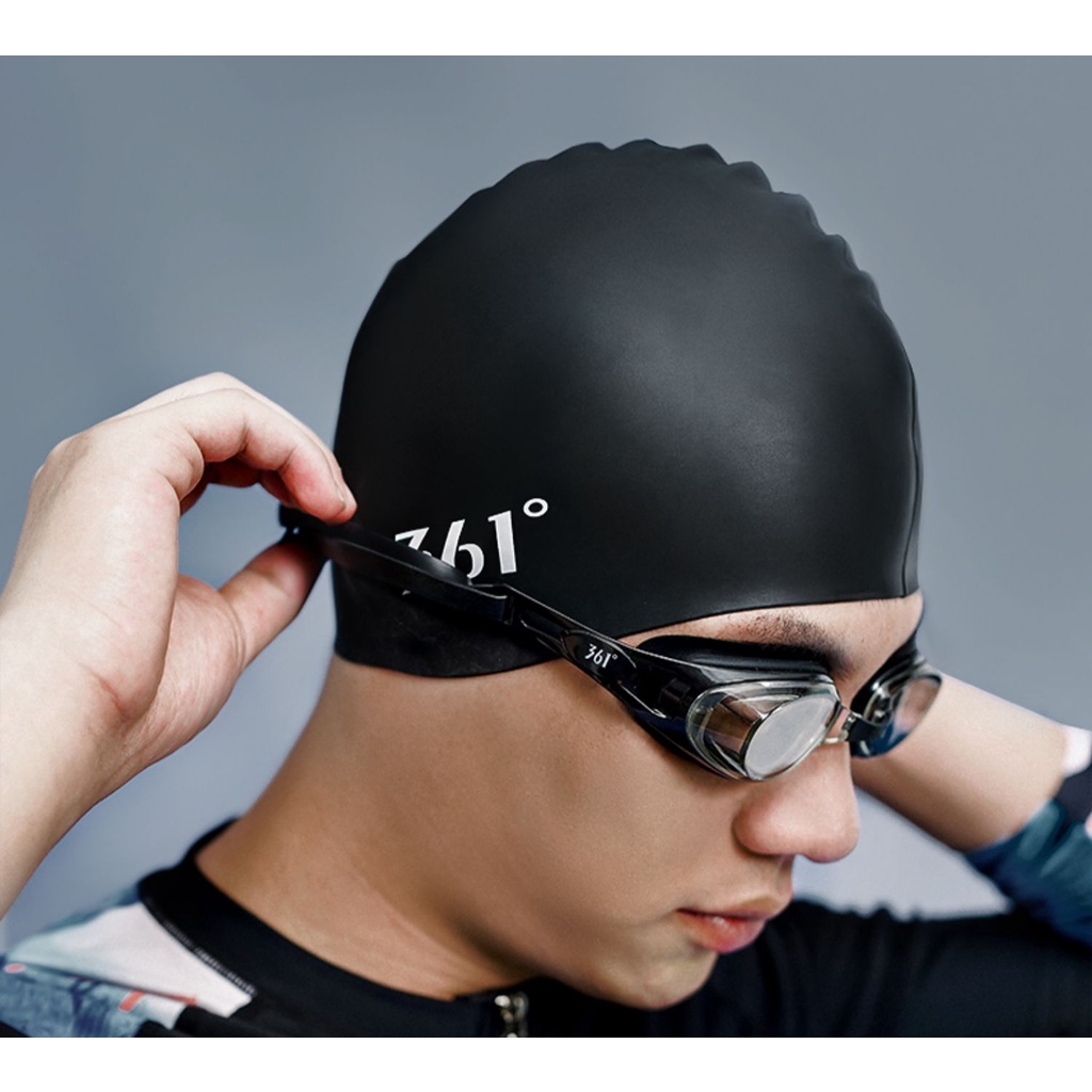 361 Degree Swimming Caps Adult Unisex Soft Silica Gel