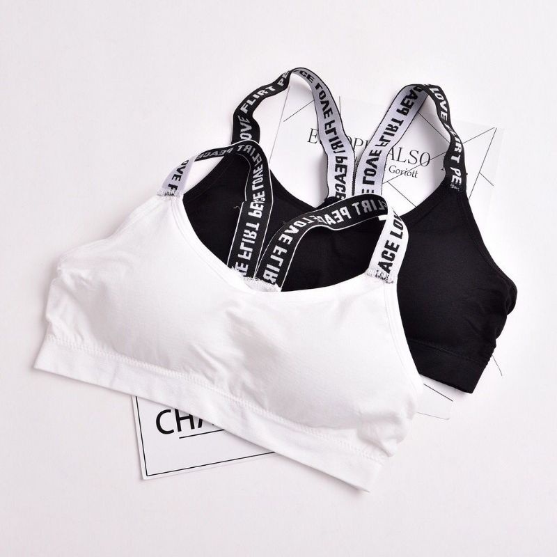 Bra Sport Bra Yoga Tank Top Kekinian Korean Sexy Street wear Tanpa Kawat