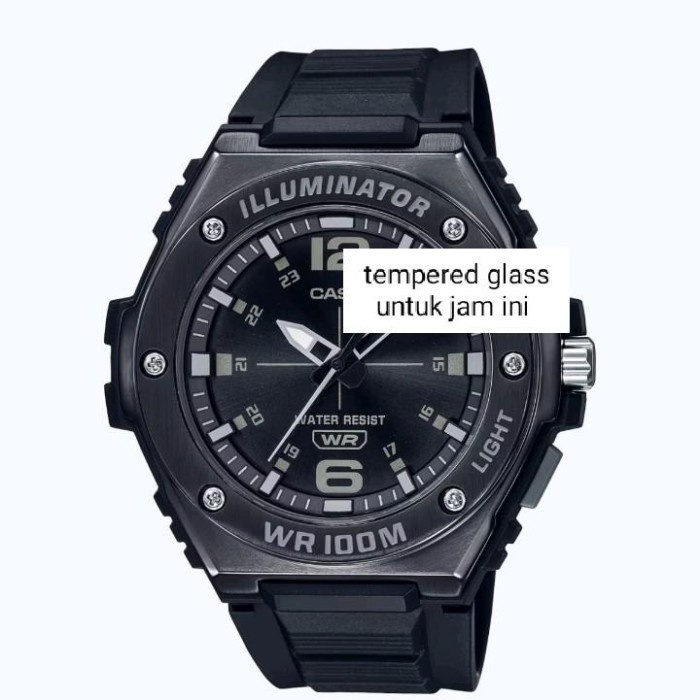 nur tempered glass for CASIO MWA-100HB-1AV anti gores jam tangan TG pelindung layar screen protector