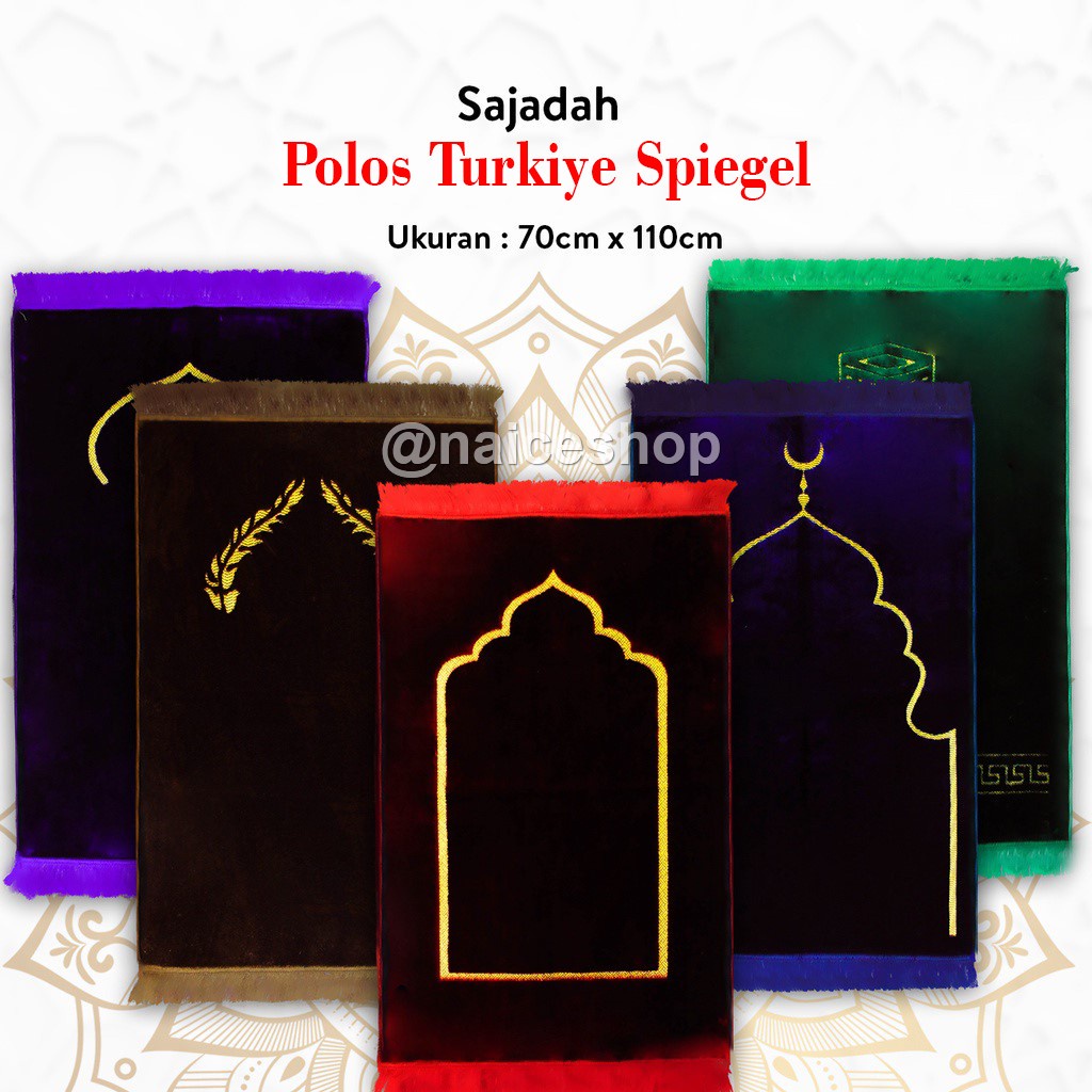 Sajadah Polos Turki Premium Sejadah bulu Tebal