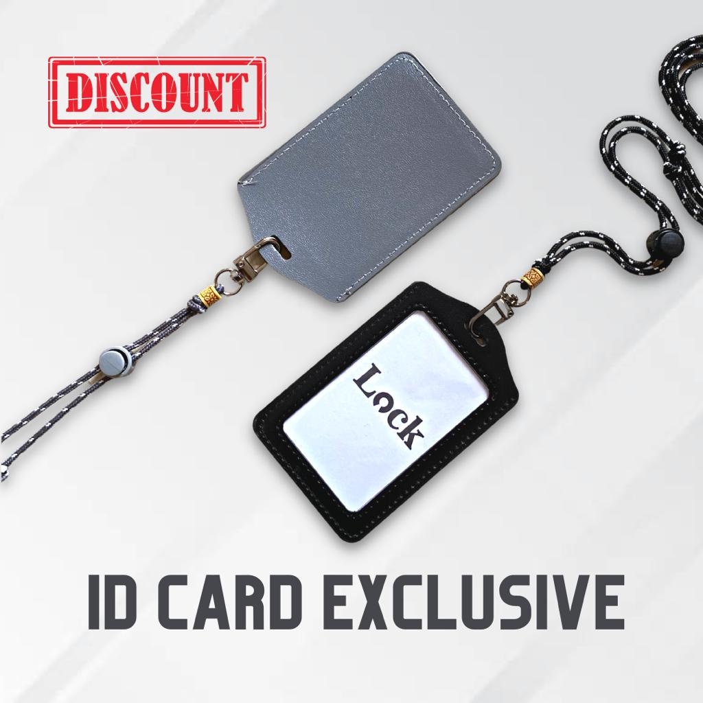 

Lanyard Id Card Holder Kulit Gantungan Name Tag Kulit Tali Premium Paracord Premium SWS012