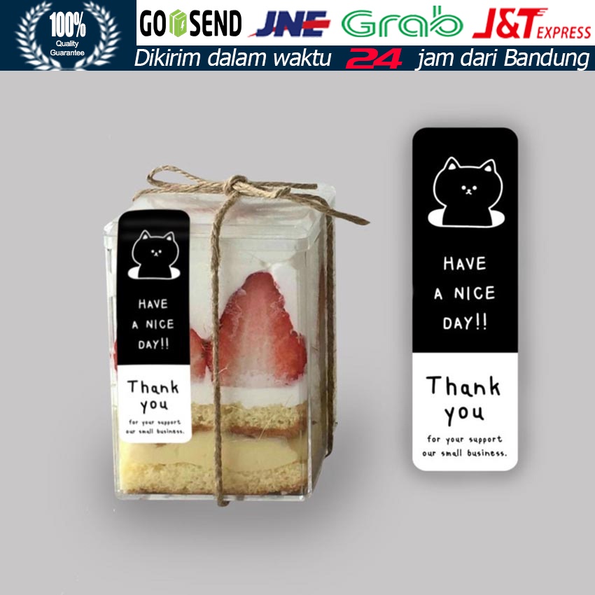 

30Pcs/Set Stiker Segel Label Thank You & Have A Nice Day / Seal Tag Label Sticker Box Instan