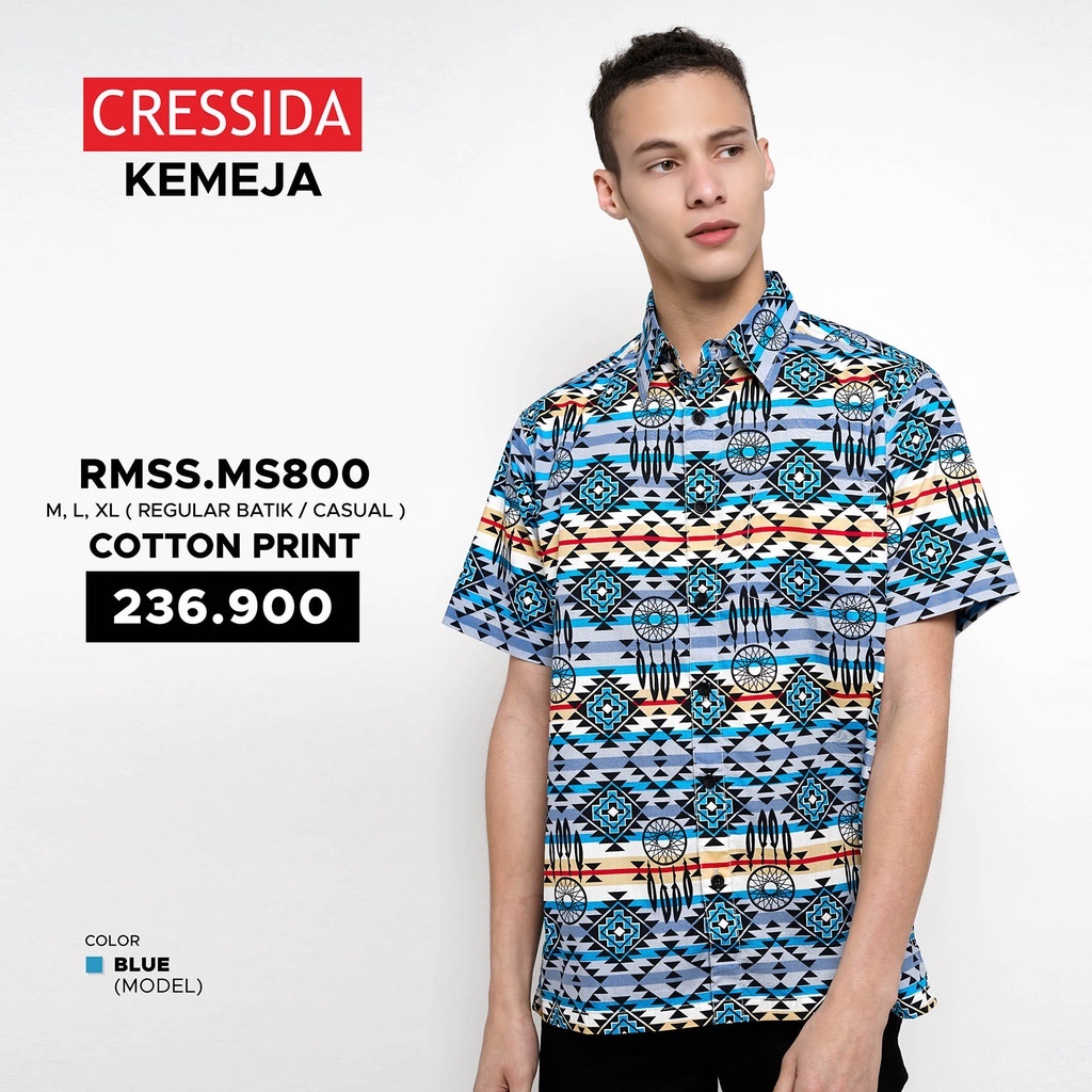 CRESSIDA Kemeja Pria Batik Baju Cowok Cressida Original - RMSS.MS800