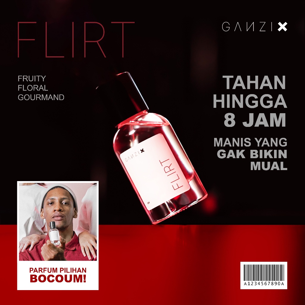 Ganzi.X FLIRT | Parfum Uniseks Manis 30 ml