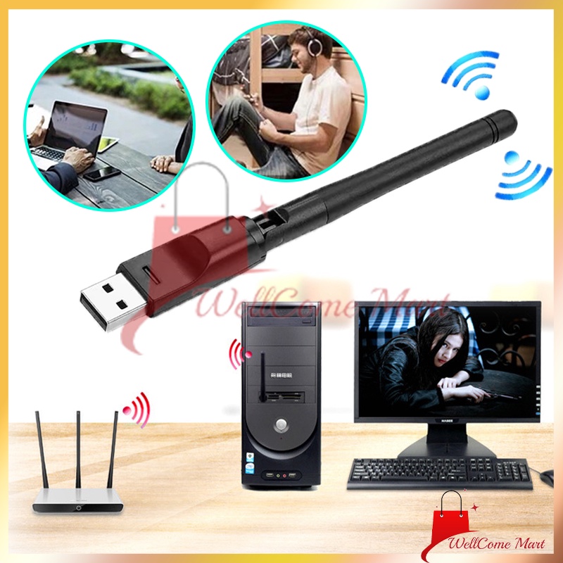 USB Dongle Antena STB / USB WIFI Adapter / Komputer PC Laptop Set Top Box / Advance USB Dongle Wifi