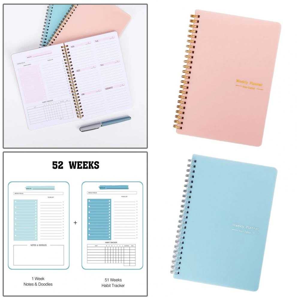 

Weekly Planner Book for 52 Weeks Buku Catatan Mingguan A5 planner 2024