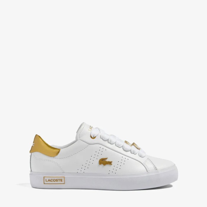 Sepatu Lacoste Powercourt Sneakers Casual Kets Sneaker Wanita Original