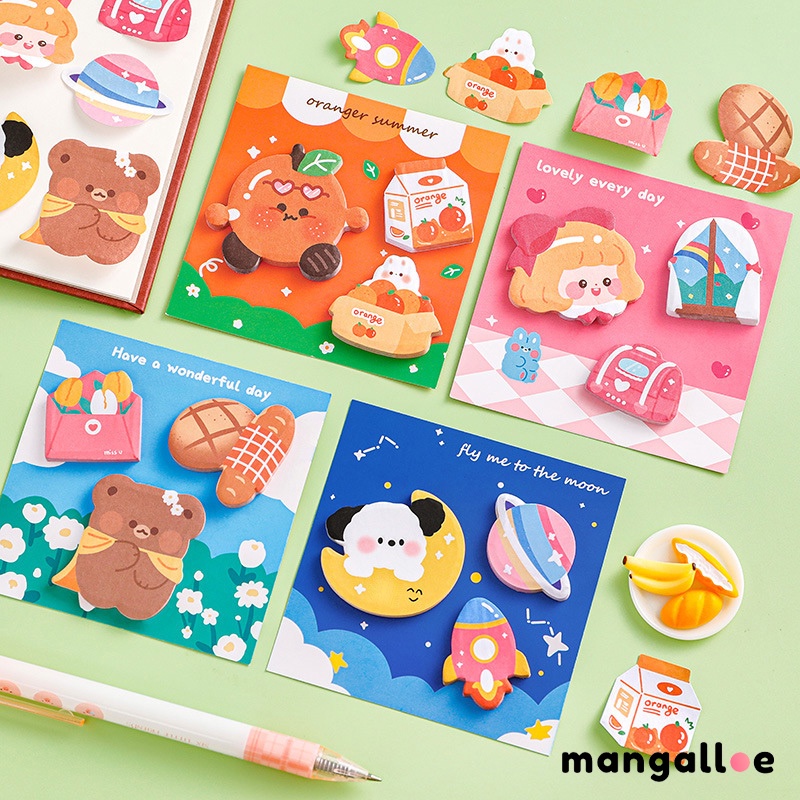 

ins, kartun stiker kenyamanan, multifungsi stiker dekoratif lucu stiker pesan, siswa, N kali stiker -MG