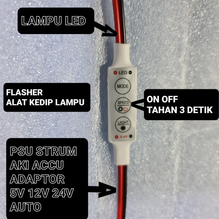 flasher relay relai motor mobil modul kedip 5v 12v 24v