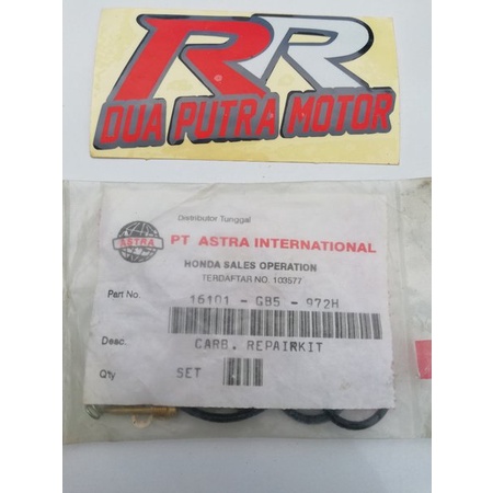repairkit repair kit parkit spuyer main pilot jet karbu karburator karburetor original ori honda ast