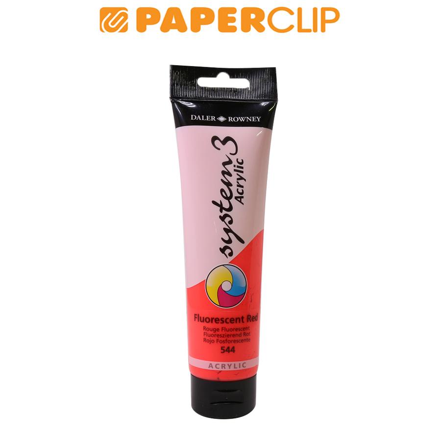 

ACRYLIC COLOR DALER ROWNEY SYSTEM3 150ML 129150544 FLUORESCENT RED