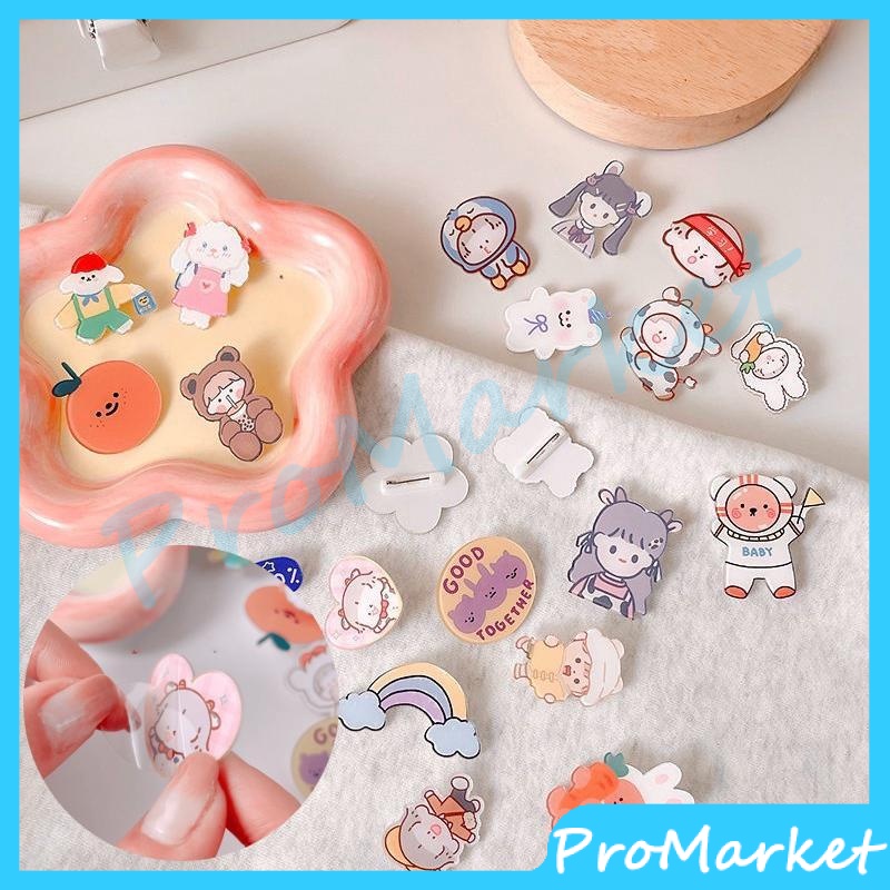 Pin Akrilik Tas Aksesoris 1 Buah Bros / Kreatif Lucu Pakaian Liontin Lencana Lucu Versi Korea / Pin 