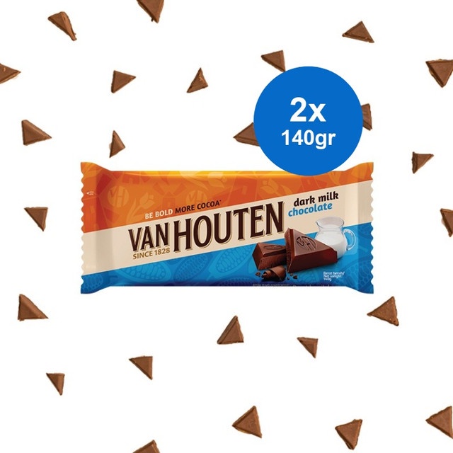 

Van Houten Milk Chocolate Dark 140 gr x 2